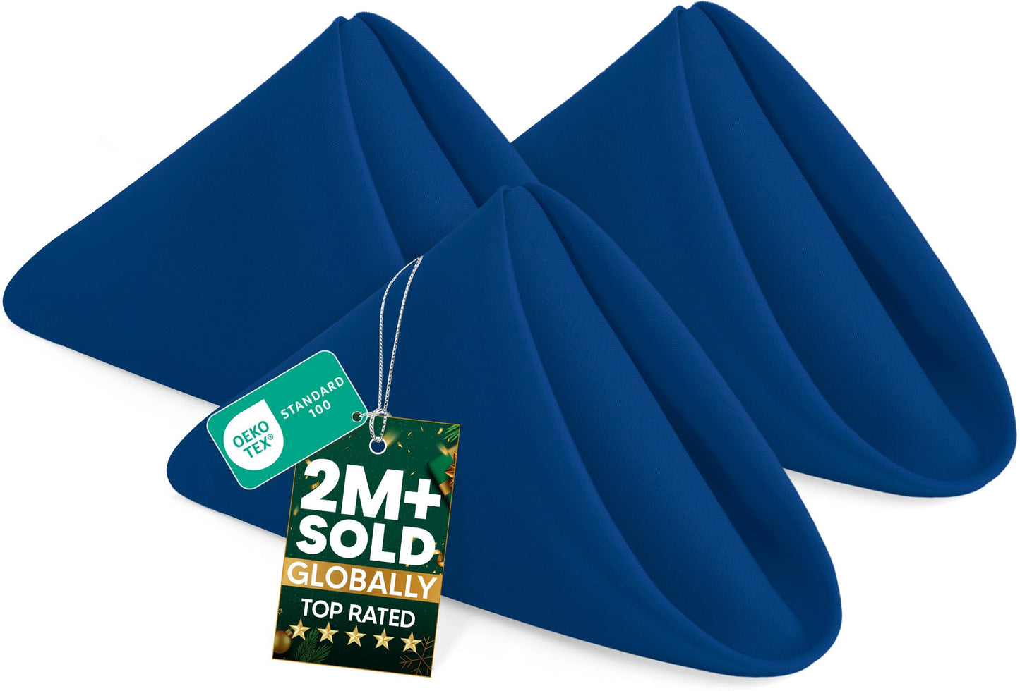 Utopia Home Royal Blue Cloth Napkins (12 Pack, 18x18 Inches), Ideal Dinner Napkins for Party, Wedding and Lunch/Dinner