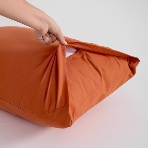 FLXXIE Pillow Cases - Soft Microfiber Pillow Covers with Envelope Closure | 2-Piece Set, 20x30, Burnt Orange