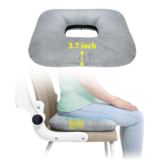 AOSSA Donut Pillow, Butt Cushion for Long Sitting Tailbone Pain, Hemorrhoid, Pregnancy Seat Cushion, Medical Donut Ring Pillow for After Surgery, Bed Sore, Pressure Ulcer Relief Cushion Pad