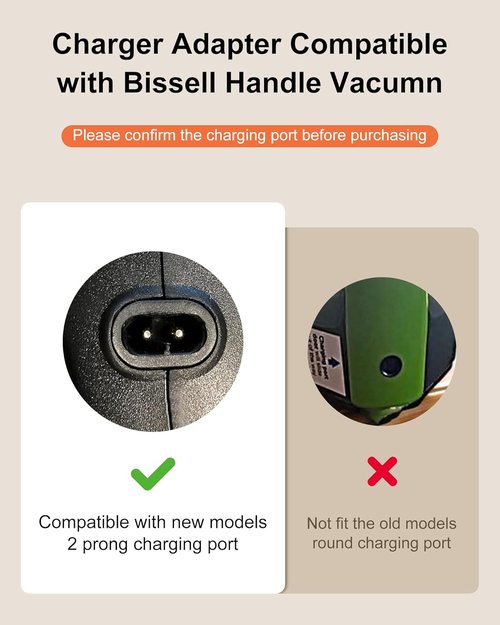 Bissell Replacement Charger - Compatible Power Cord for Pet Hair Eraser 2390 Series | 14.4V Lithium Ion