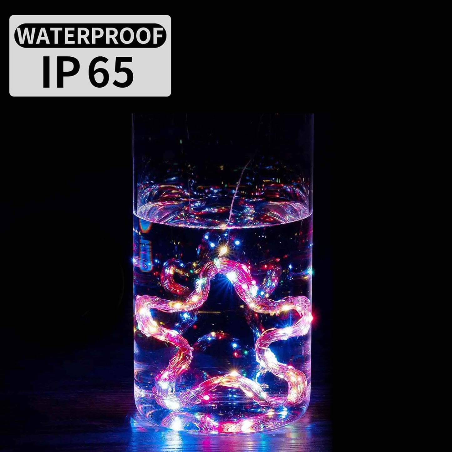 Skiennix 50 Pack Fairy Lights - 7Ft 20 LED Twinkle String Lights | Battery Operated & Waterproof for Mason Jar Decor, Parties & Weddings
