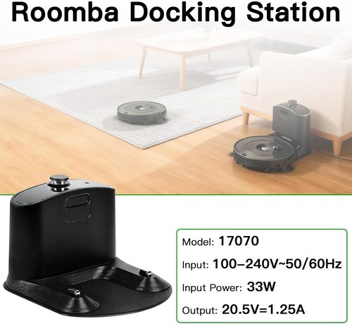 iRobot Roomba Charging Base | Replacement Docking Station for e5, e6, i8, i7, i6, i4, i3, 500-900 Series