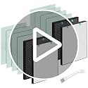 Air400 Filter Replacement Set for Bissell Air 400, 2 Sets Included