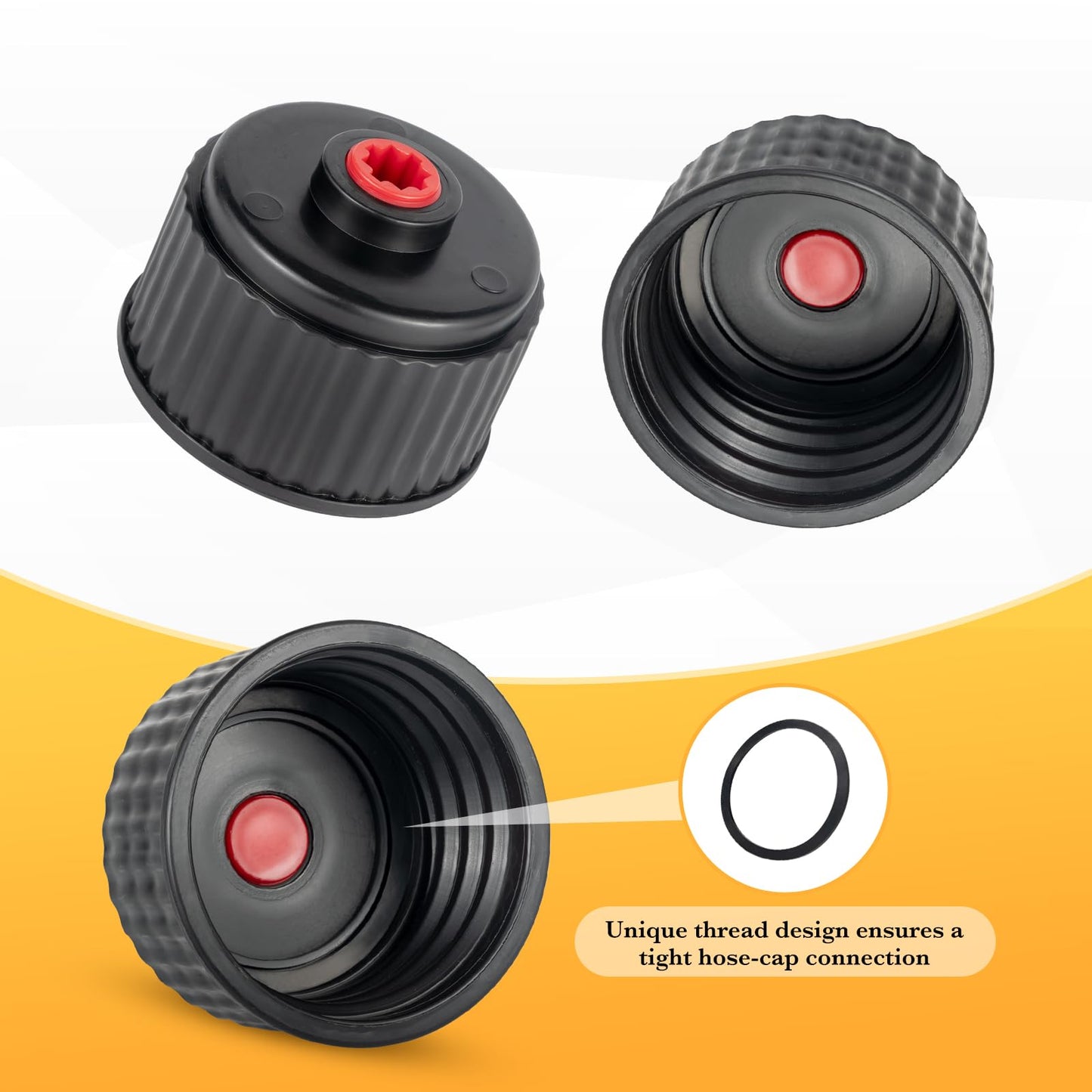 Gas Cans Hose Kit, 4 Racing Vp Fuel Jug Hoses with 2 benders and 2 caps, Racing Jugs Hose Quick Fill Spout Replacement, for Gas Cans, Racing Vp Fuel Jug and 5/5.5 Gallon Jugs