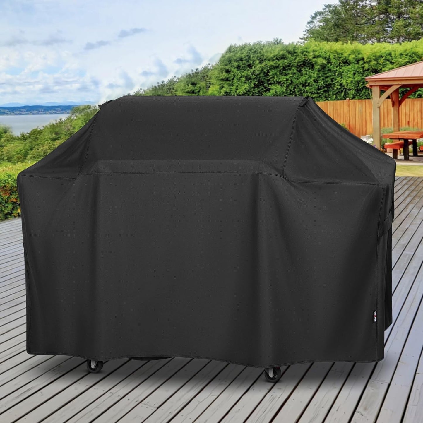 Unicook Grill Cover - Heavy Duty Waterproof BBQ Protector for Weber Genesis 400 Series | Fits Grills Up to 69 Inches Wide