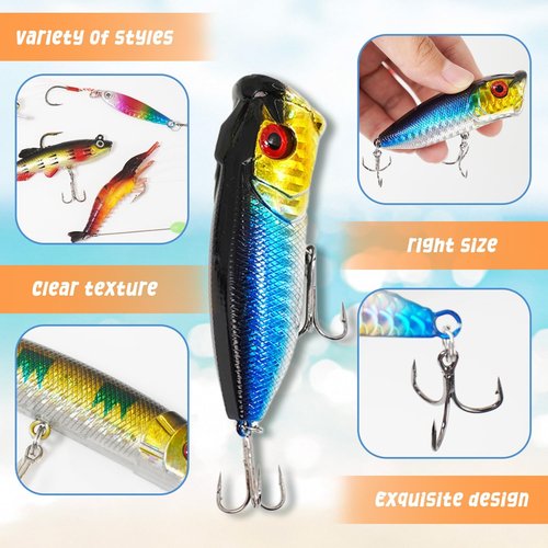 Advent Calendar Fishing Lures Kit - 24 Days Countdown Gift for Men, Teens & Dads | 2026 Christmas