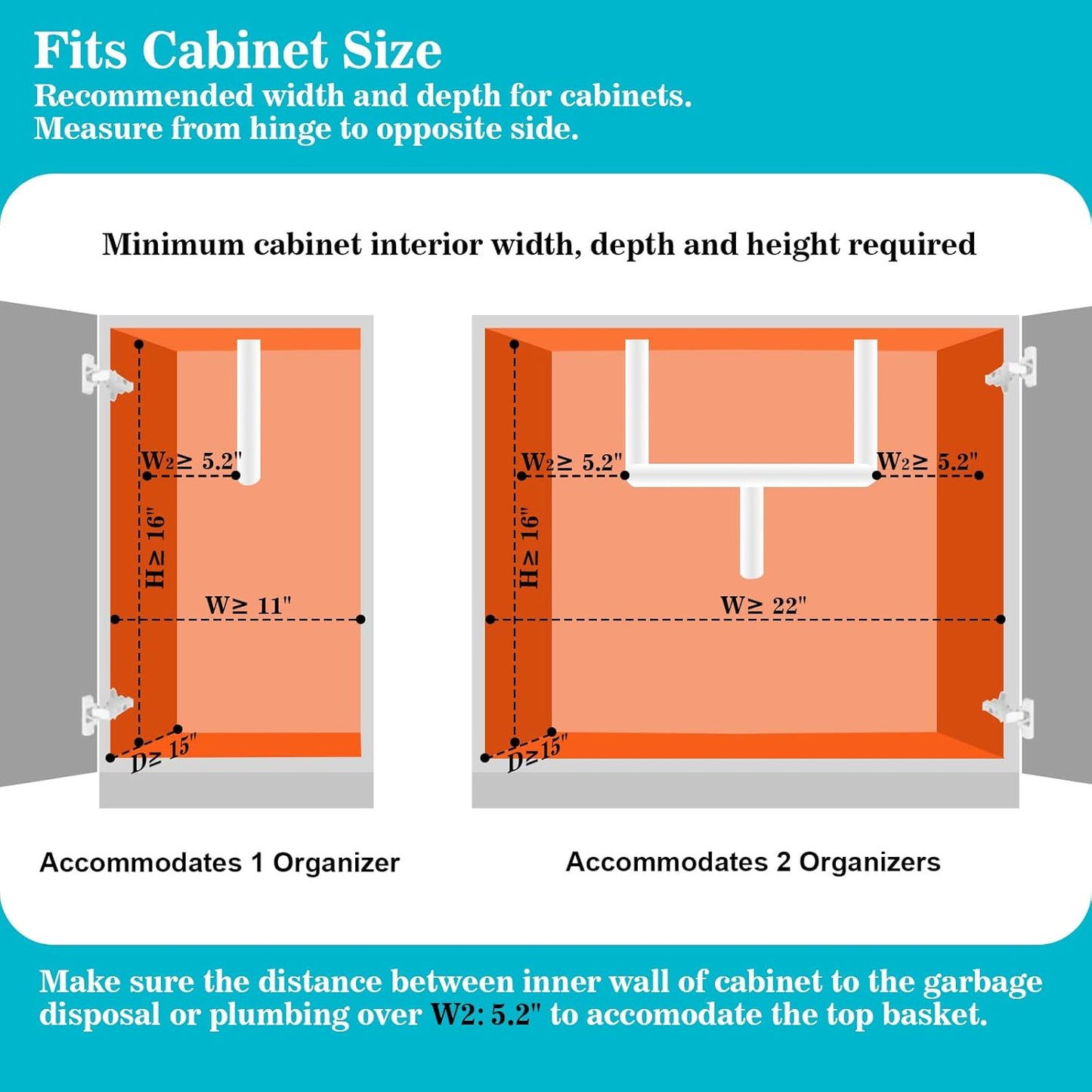 REALINN Under Sink Organizer - 2-Tier Pull-Out Cabinet Storage Shelf | Black, Easy Access Design