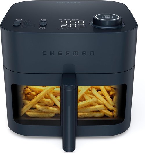 Chefman Crispinator Air Fryer - 6-in-1, 8 Qt Capacity, TurboFry Pro Technology for Fast, Even Cooking