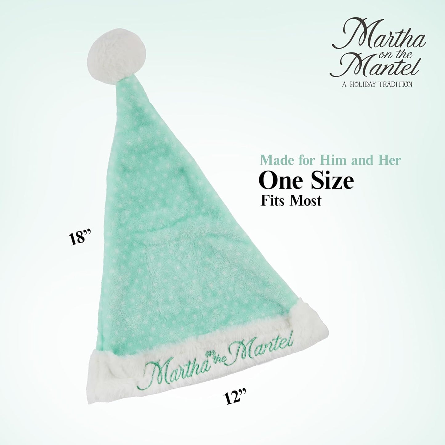 Martha Stewart Funny Santa Hat - Cool Christmas Hat for Adults | Holiday Xmas Costume Accessory