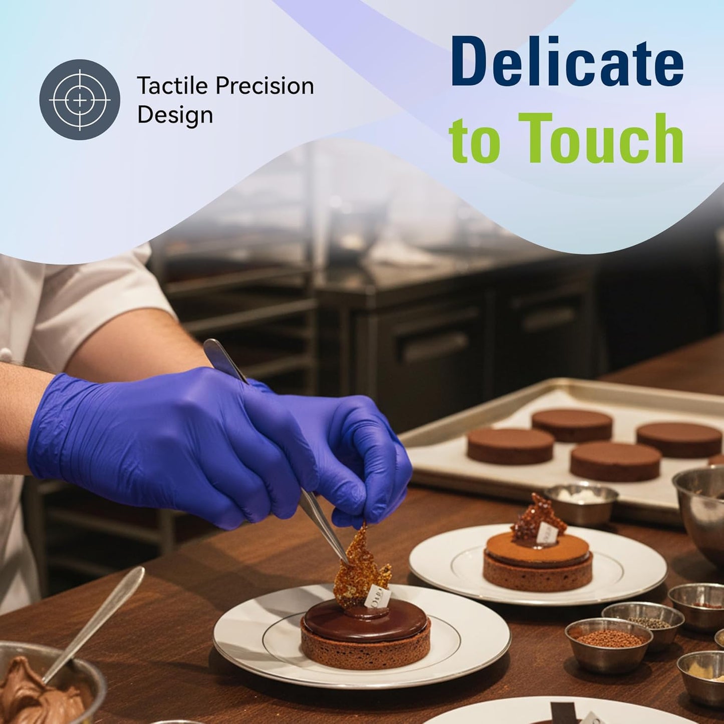 SWIFTLITE Disposable Nitrile Gloves - Food Safe, Latex-Free & Powder-Free | Ideal for Cooking & Cleaning