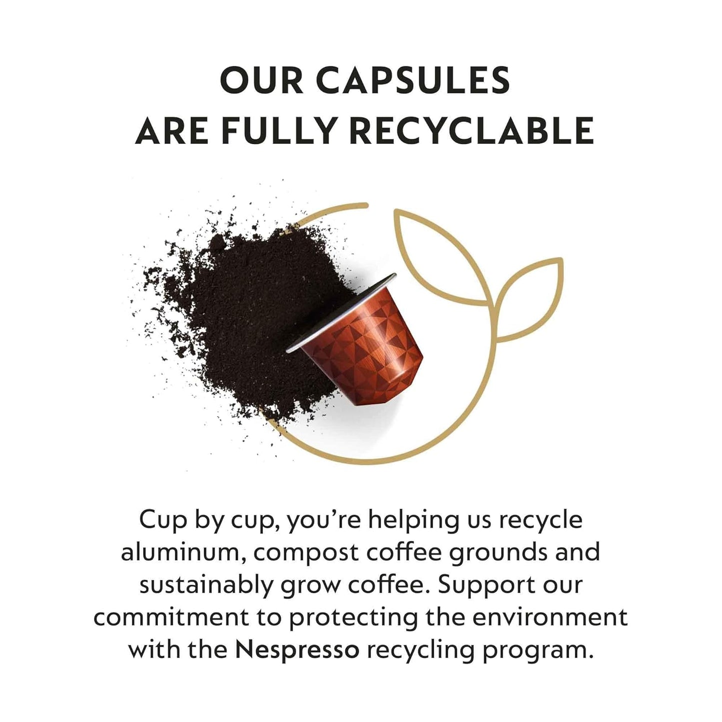 Nespresso Cape Town Envivo Lungo Coffee Pods - Dark Roast Espresso, 50 Count Pack