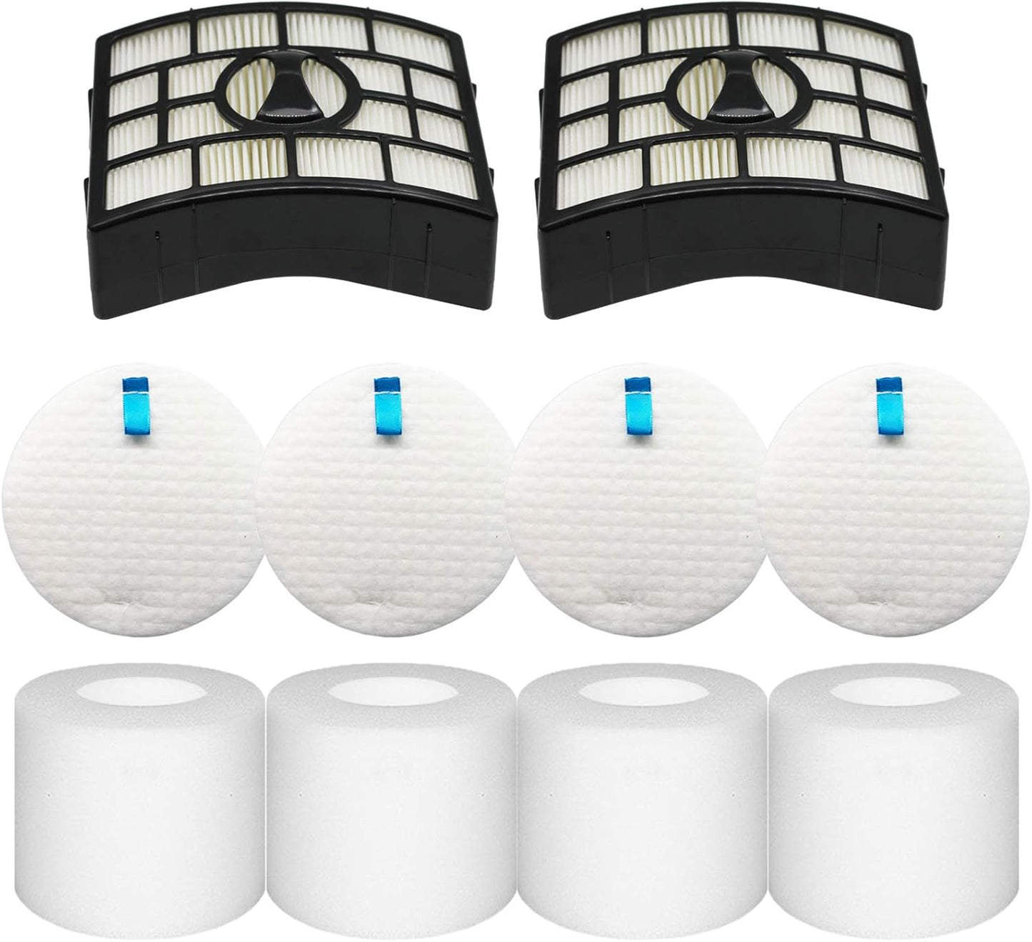 Shark Vacuum Filters Replacement - 2 Post Filters + 4 Foam & Felt Filters for Rotator Models