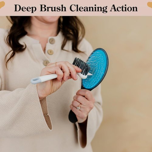BlairCo Hair Brush & Comb Cleaner Tool - 2-in-1 Design for Easy Hair Removal & Disassembly | Ideal for Salon & Home Use