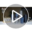 20 oz Disposable Paper Coffee Cups with Lids - Blue & Gray Variation