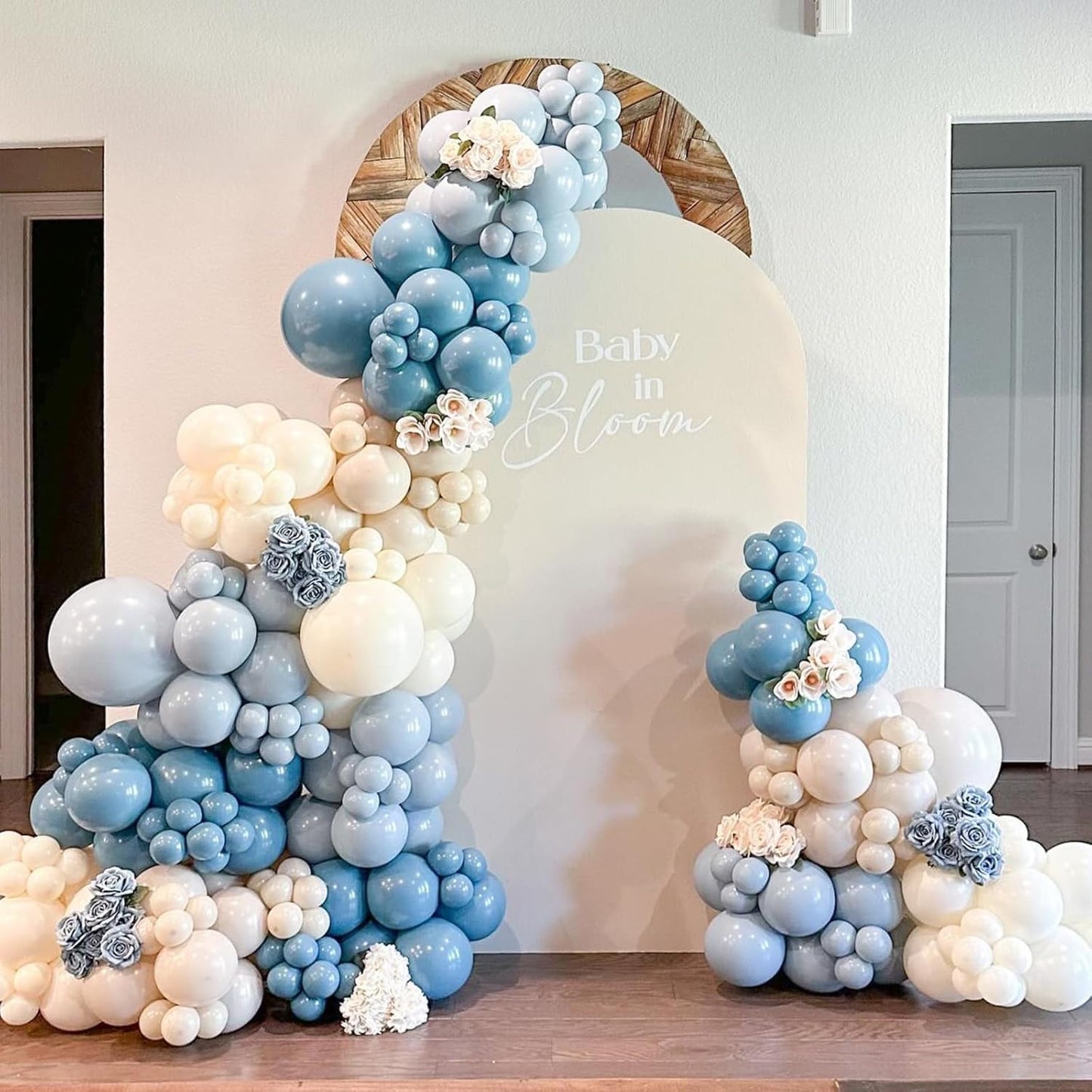 Regine Switzerland Dusty Blue Balloons - 12 Inch Slate Blue | 50 Pack for Bridal Shower & Baby Reveal