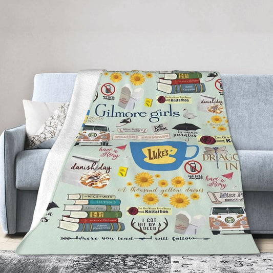 VIFUSAYA Girls Super Soft Microfleece Blanket Lightweight Cozy,for Beds/Sofa/Couch/Picnic/Camping/Travel Blanket 80"X60"