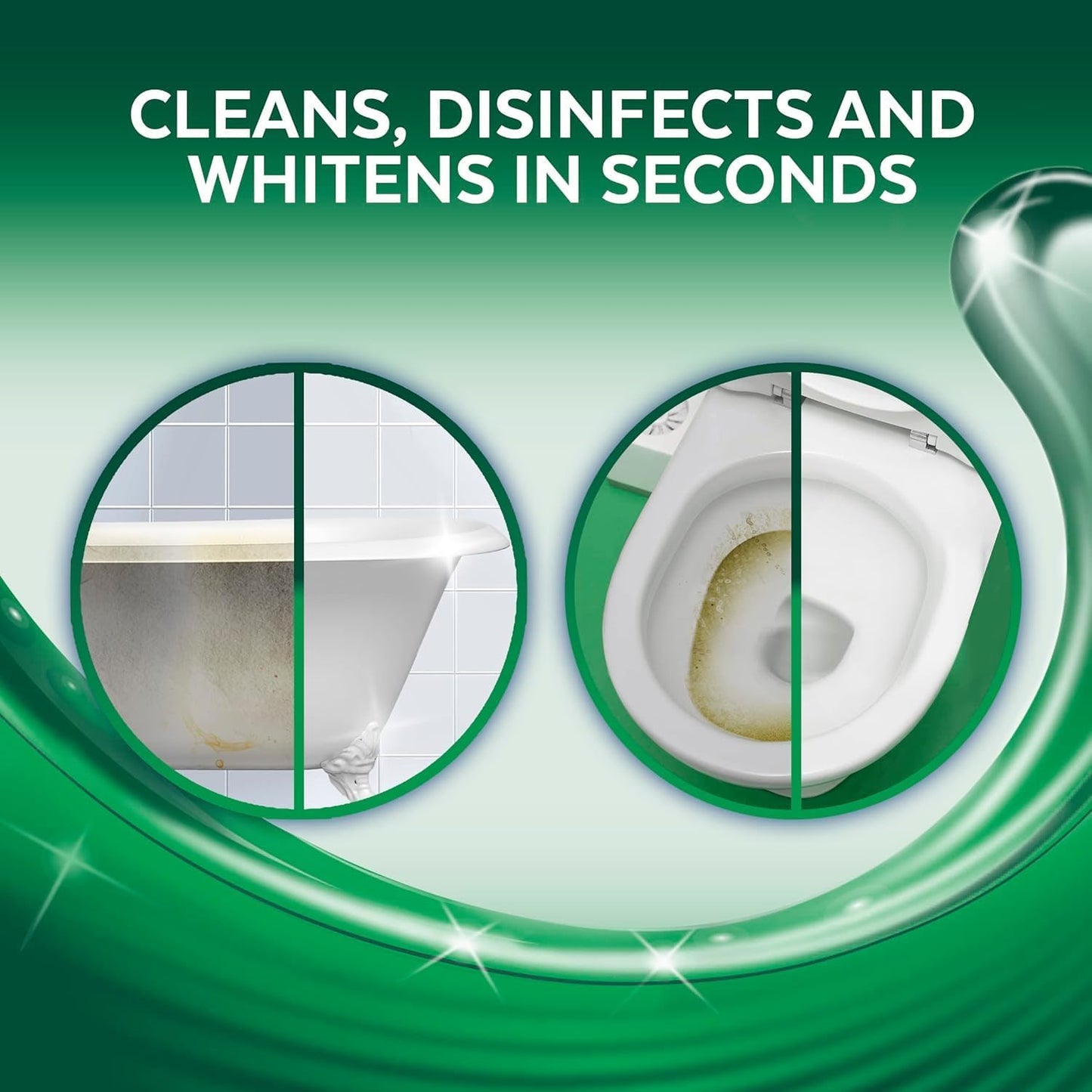 Lysol Toilet Bowl Cleaner Gel - Powerful Stain Removal & Disinfection | 24oz (Pack of 2)
