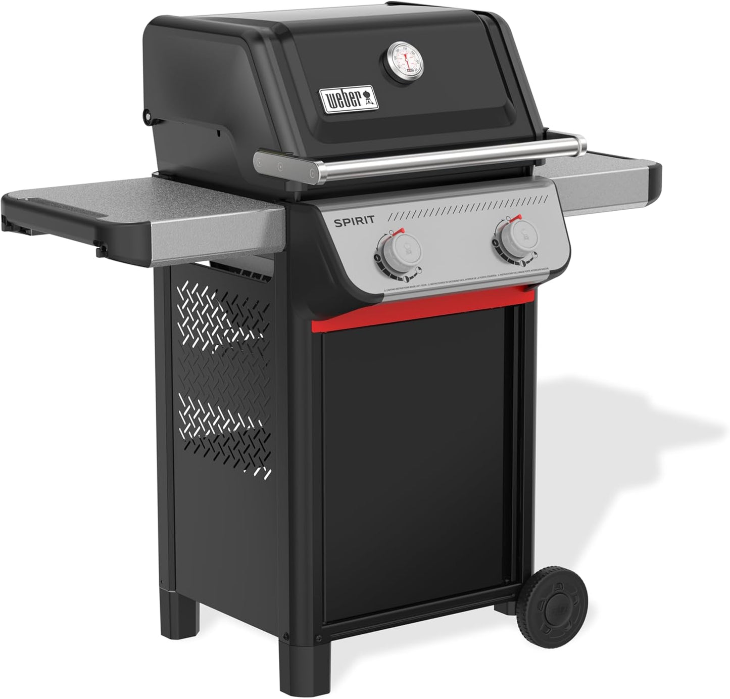 Weber Spirit E-210 Liquid Propane Gas Grill - 2 Burners, Black | Porcelain-Enameled Grates & Snap-Jet Ignition