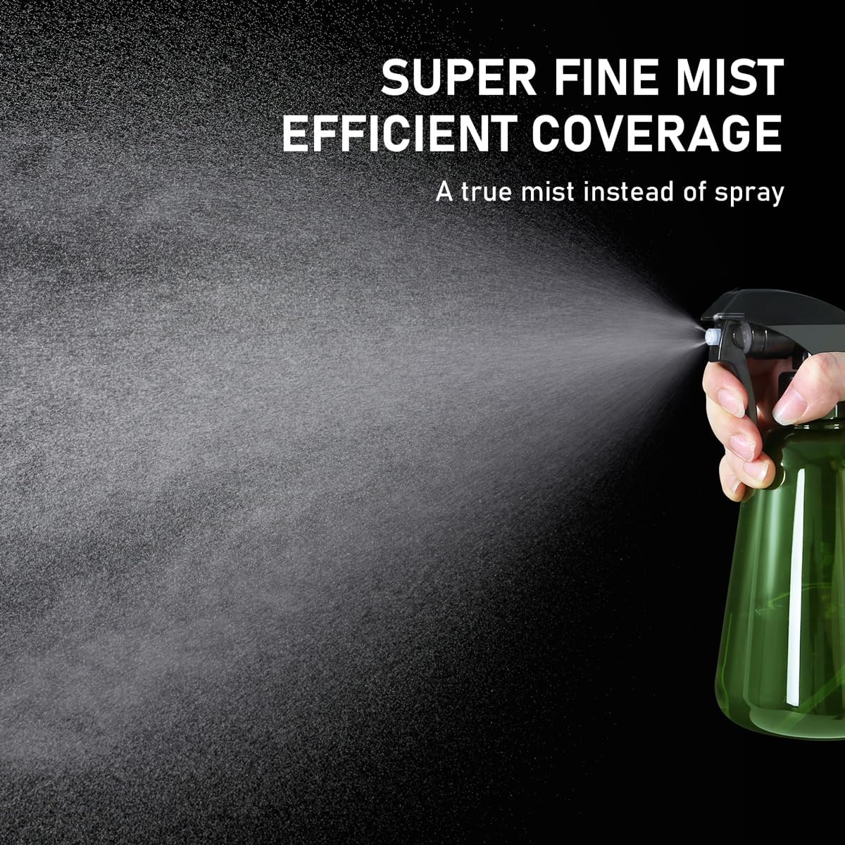 Skiennix Spray Bottle for Plants - 16oz Ultra Fine Mist | Leak Proof Misting Water Sprayer for Indoor Gardening & Hair Care