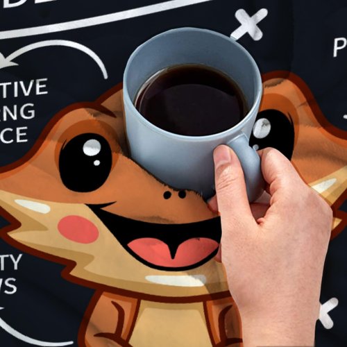 Bearded Dragon Throw Blanket, Reptiles Gifts for Women Men, Soft Flannel Anatomy of Bearded Dragon Print Throw, Plush Animals Quilt for Bed Sofa Decoration 80 x 60in for Adults