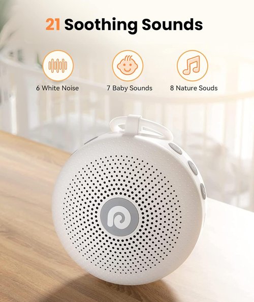 Dreamegg Sleep Ease Bundle - D11Max & D1 Nova Sound Machine for Babies & Adults | Dimmable White Noise Alarm Clock