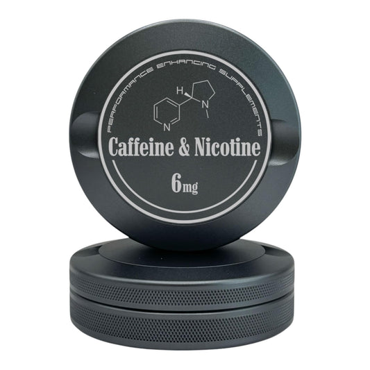 Syn Tin Caffeine | Metal Container for Zyn, Premium Aluminum Can & Rugged Pouch Holder | Extra Capacity, Knurled Grip & Used Pouch Storage | EDC (Gunmetal Gray)