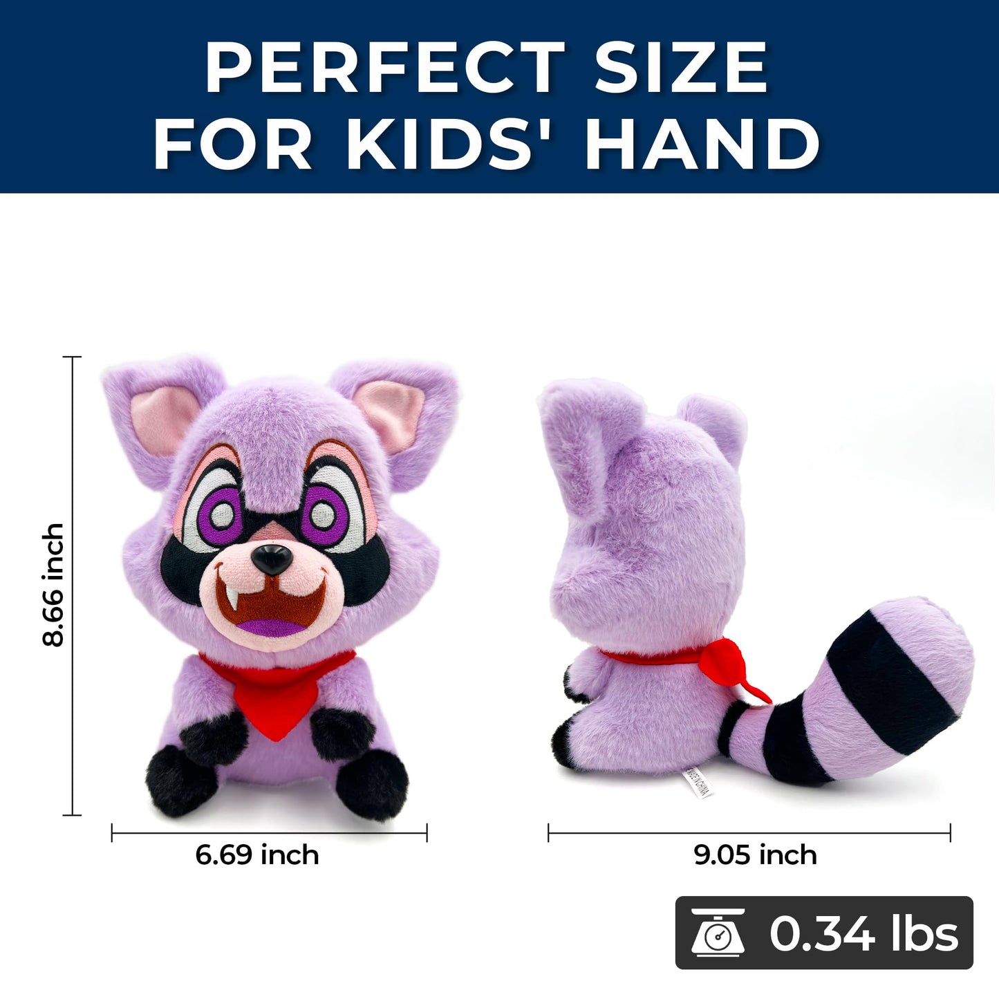 Adenzai Indigo Park Plush Toys - Rumbley the Raccoon | Rambly the Raccoon Plush, Rambly Plush Indigo Park, Stuffed Raccoon, Raccoon Pillow, Rocket Raccoon Plush