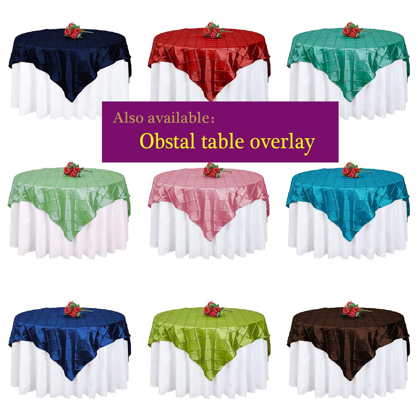 Obstal 50 PCS Spandex Stretch Chair Sashes Bows for Wedding Reception- Universal Elastic Chair Cover Bands with Buckle Slider for Banquet, Party, Hotel Event Decorations Burgundy Sashes