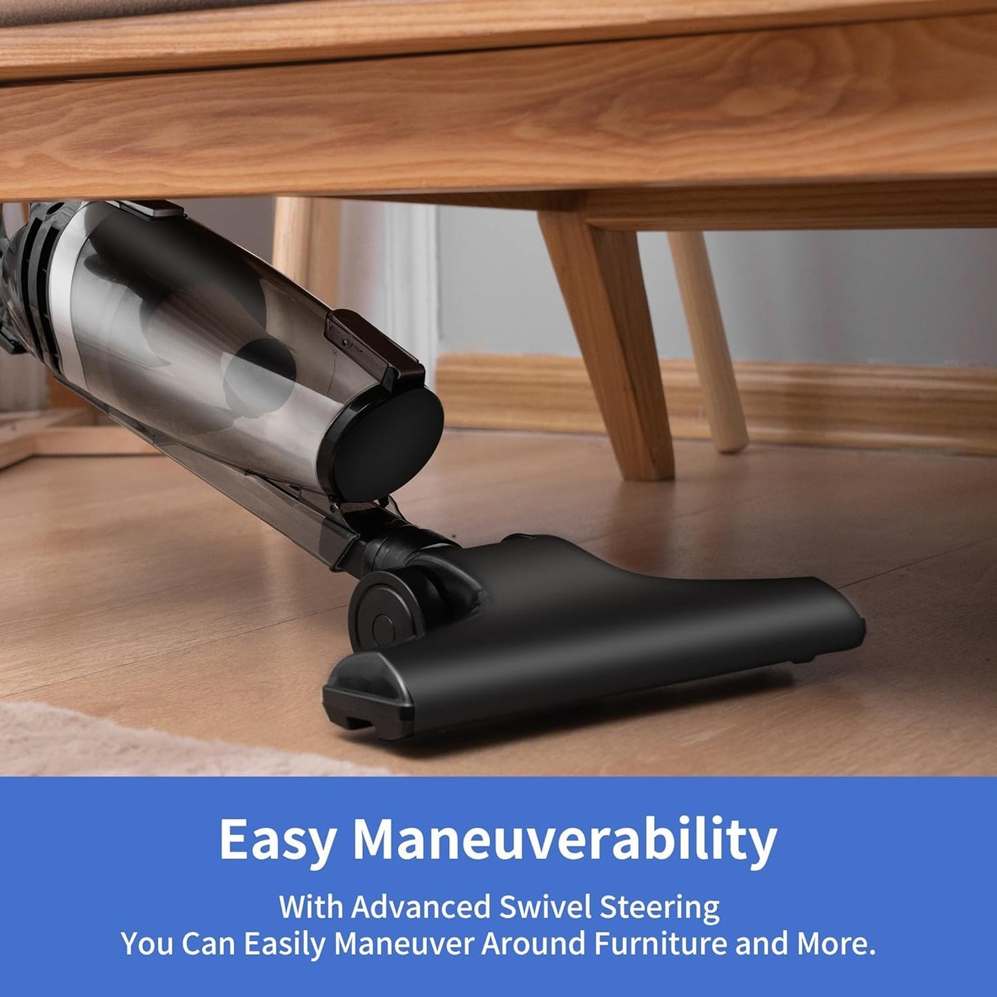 Skiennix Corded Stick Vacuum - 20Kpa Powerful Suction, 16Ft Cord, 2-in-1 Lightweight Handheld for Pet Hair & Hardwood Floors