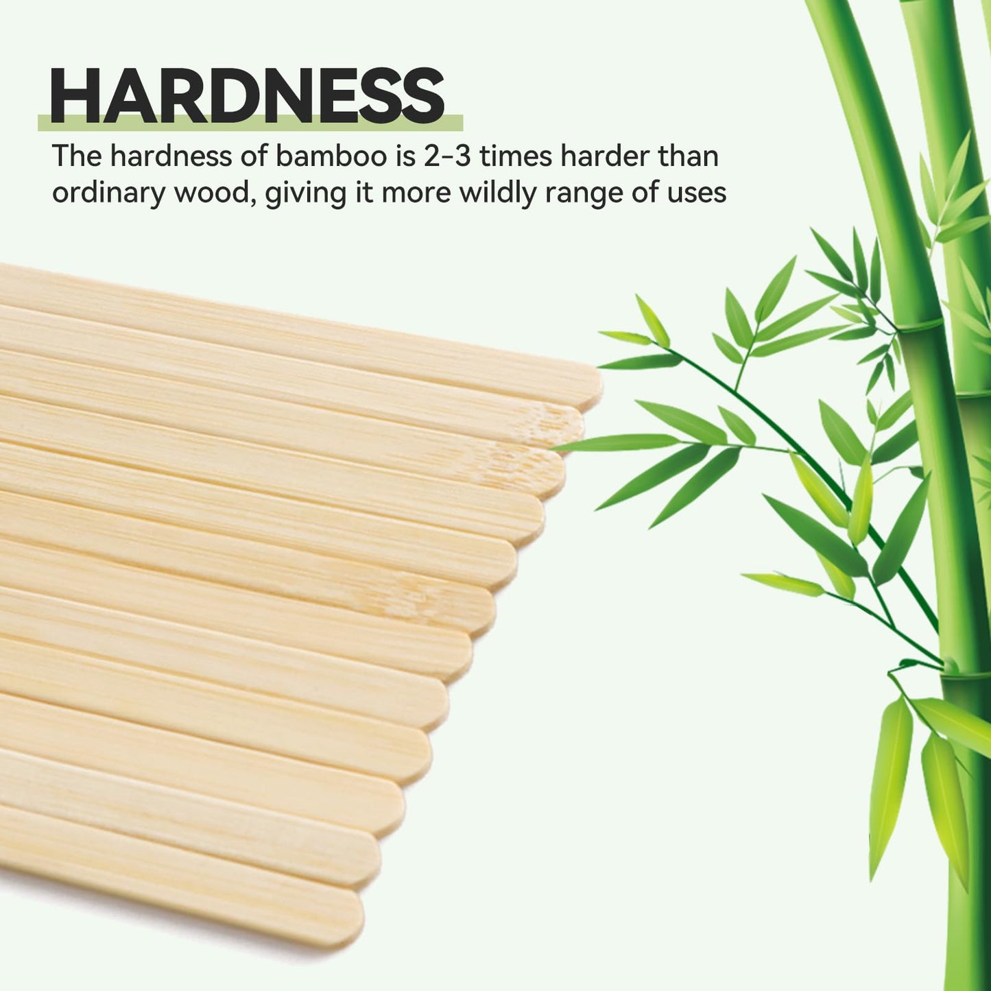 50 Pcs 6 inch Craft Sticks for Ice Cream Sticks,Popsicle,Craft Sticks, Treat Sticks,Ice Pop Sticks,DIY Crafts