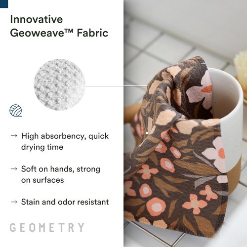 GEOMETRY Bar Towels for Kitchen Premium Towels for Cleaning Dishes & Glassware - Absorbent & Fast Drying Kitchen Towels - Star Spangled, 12" x 14" - 1-Piece