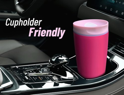 DLOCCOLD Insulated Stainless Steel Coffee Tumbler - Spill Resistant Lid | 12oz Reusable Travel Mug