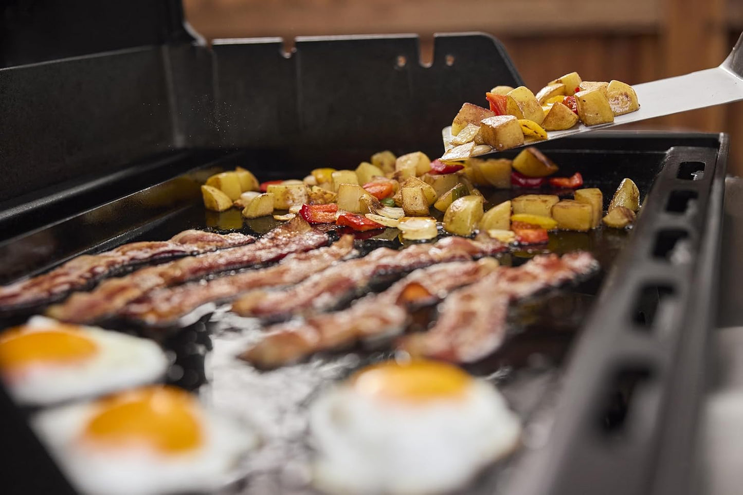 Weber Outdoor Griddle Insert - Rust-Resistant Pre-Seasoned Carbon Steel for Full-Size Gas Grills