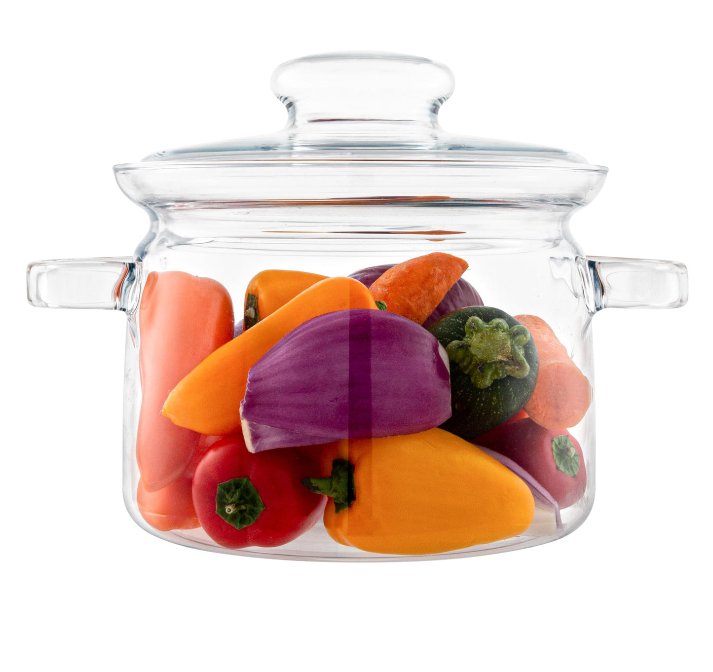 Simax Simmer Pot for Stove Potpourri, 64 Ounce Glass Pots for Cooking on Stove, Clear Pots for Cooking, Glass Cookware, Easy Grip Handles, Oven, Microwave, Stove and Dishwasher Safe Borosilicate Glass