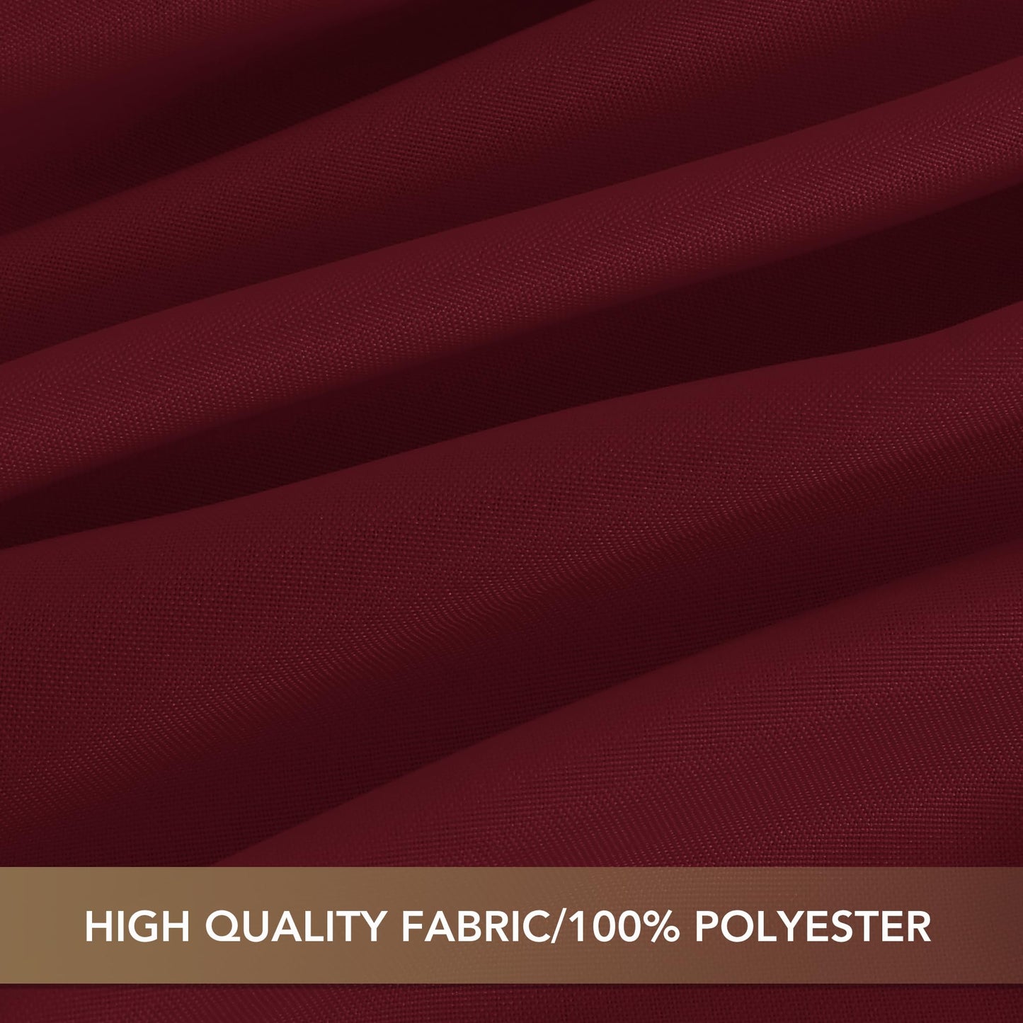 sancua Tablecloths for 6 Foot Rectangle Tables, 6 Pack - Washable Polyester Fabric Table Cloth for Chirstmas Party, Birthday, Banquet Reception, 54x108 Inch Burgundy