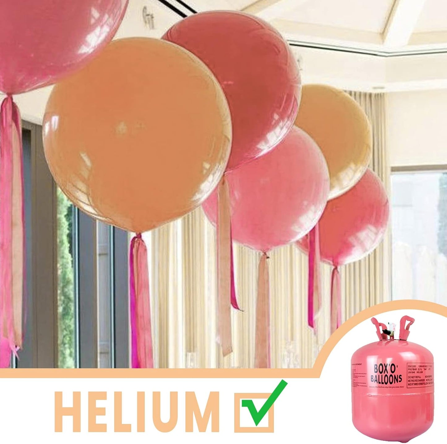 PartyWoo 36-Inch Nude Balloons - 4pcs Apricot Boho Latex for Jungle Safari & Thanksgiving Celebrations