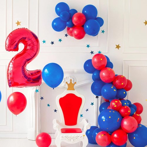 FOTIOMRG Royal Blue Balloons - 12 Inch Helium Quality Latex for Birthday, Graduation & Baby Showers | 50 Pack