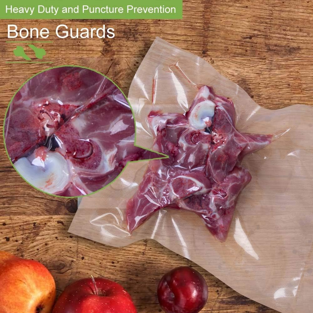 MakMeFre Vacuum Sealer Bags - 6 Pack, 8"x20' & 11"x20' Rolls, BPA Free, Puncture Resistant for Sous Vide Cooking