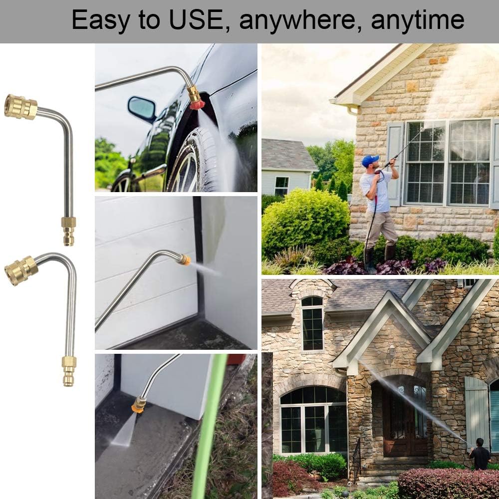 Selkie 120-Inch Stainless Steel Pressure Washer Extension Wand - Durable Lance with Spray Nozzle Tips & Quick Connect
