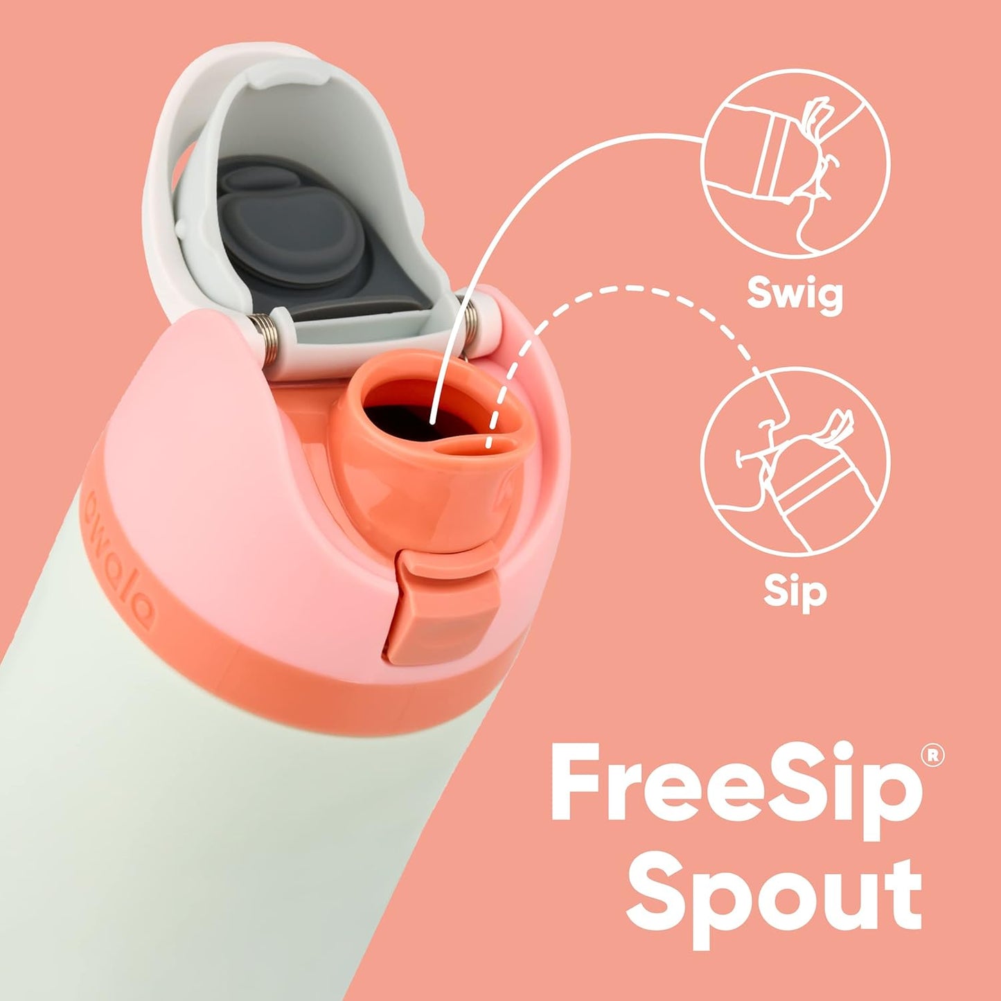 Owala FreeSip Insulated Stainless Steel Water Bottle - BPA-Free, 40 Oz, Denim | Perfect for Travel
