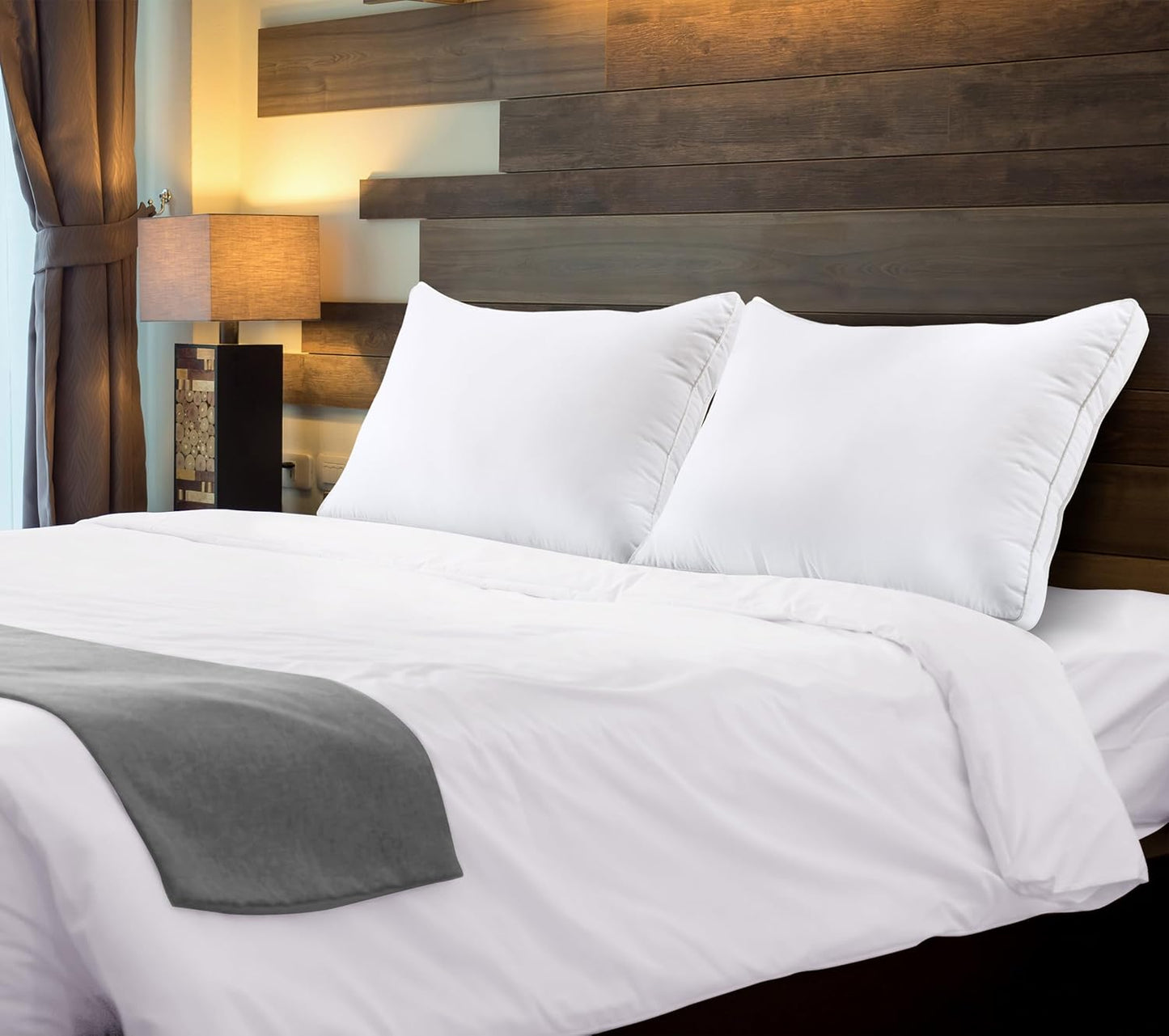 Utopia Bedding Queen Size Bed Pillows - Soft & Fluffy Down Alternative | Set of 4, Cooling Gusseted Design