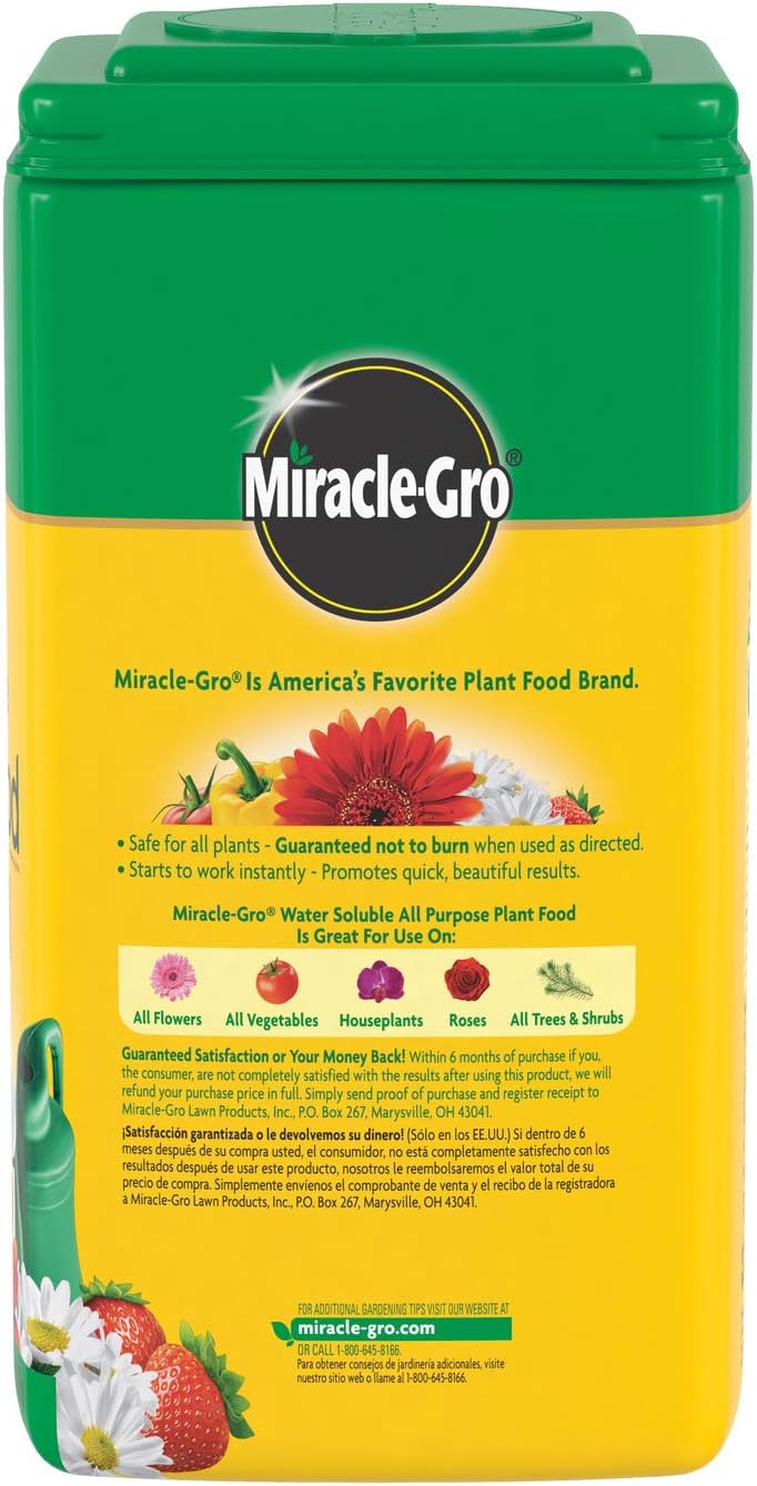 Miracle-Gro All-Purpose Plant Food - Water Soluble Fertilizer for Indoor & Outdoor Plants | 5.5 lbs