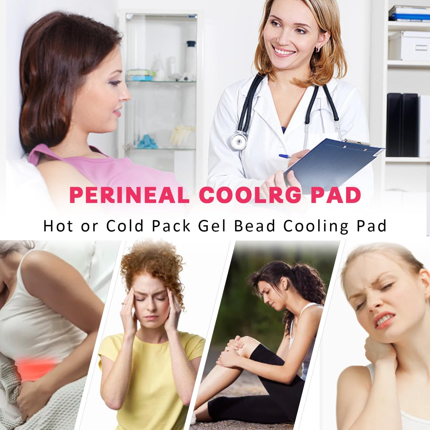 Postpartum Cold Pack, Perineal Cooling Pad Pregnancy & Hemorrhoid Pain Relief, Postpartum Ice Pack Pads (blue)