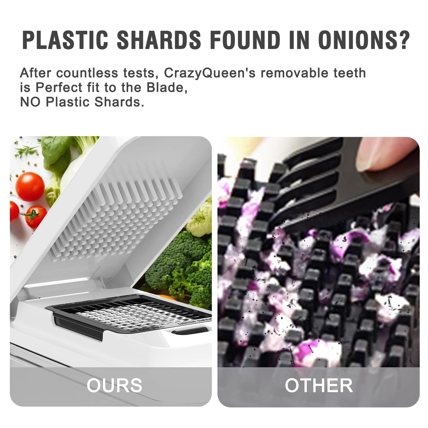 Vegetable Chopper with Container, Onion Chopper Dicer Cutter Slicer, 10-in-1 Food Chopper with 7 Blades, Veggie Cutter Slicer for Fast Salad Potato Carrot Garlic Meal Prep Kitchen Gadget