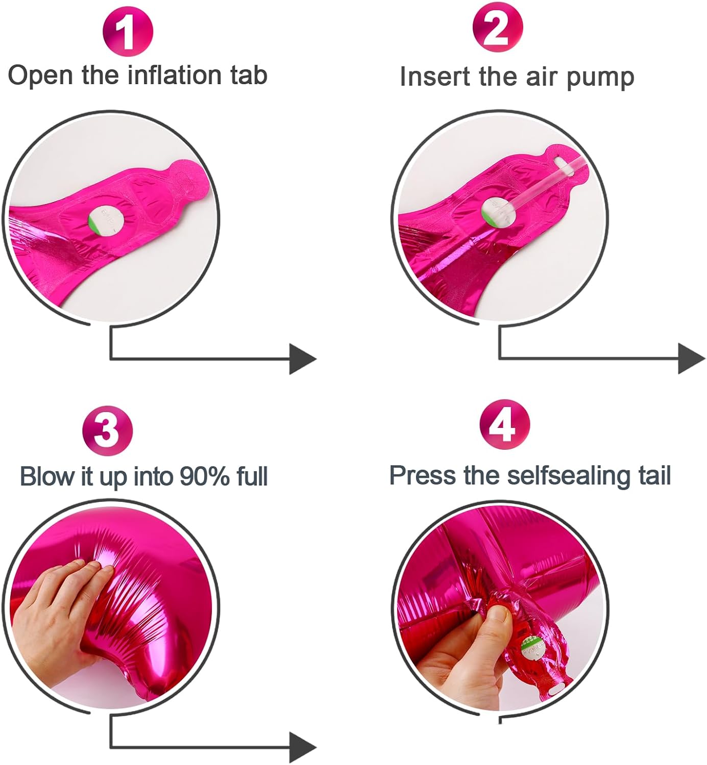 Regine Switzerland Number 9 Balloon - 40 Inch Hot Pink Giant Birthday Decoration for Girls