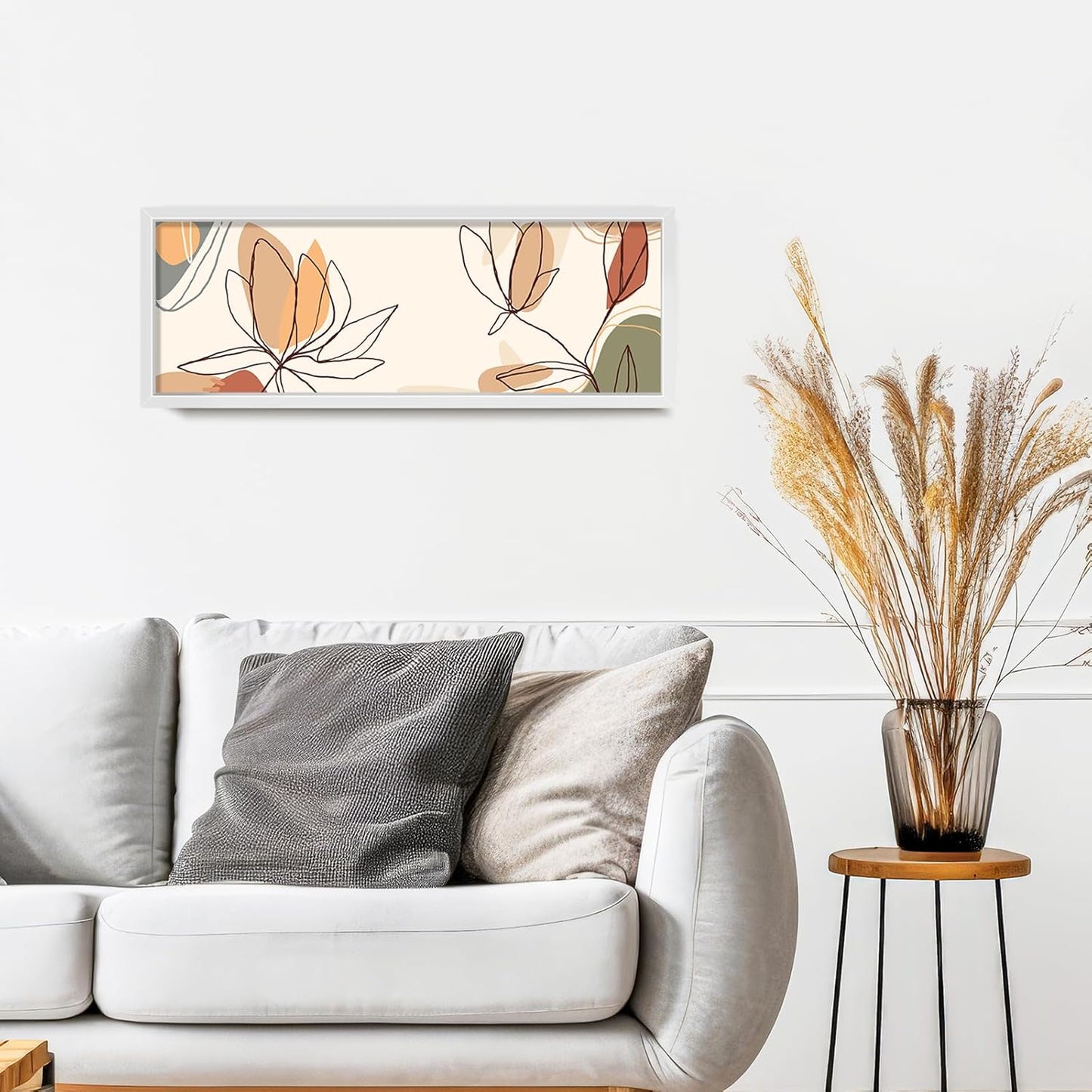 LaVie Home 8x24 Picture Frame - Classic White Wall Display Frame with HD Plexiglas | Vertical & Horizontal Use