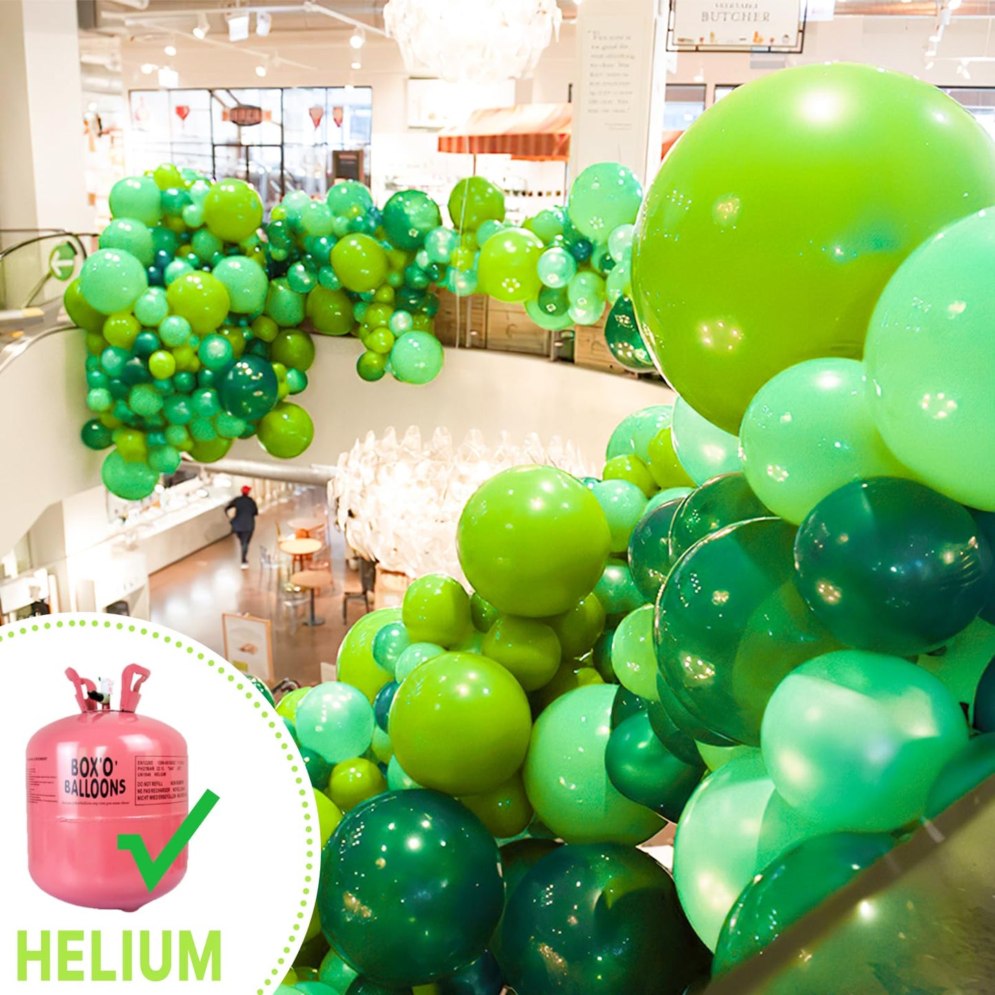 PartyWoo Lime Green Balloons 4pcs 36 Inch Light Green Latex Helium Balloons for Graduation Wedding Baby Shower Anniversary Birthday Dinosaur Jungle Golf Football Theme Party Decorations Green-Y6