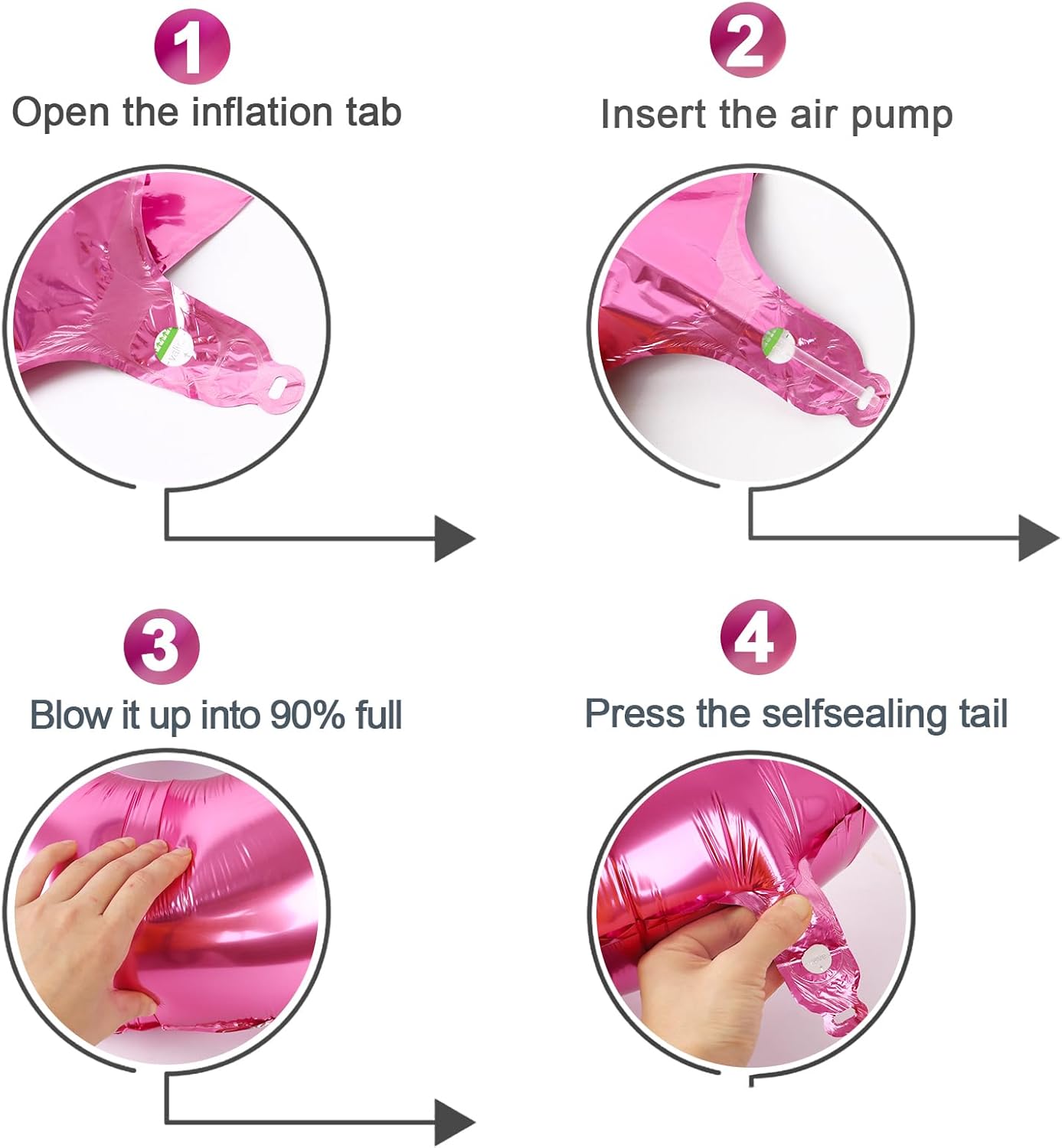 Number 7 Balloon by [Brand Name] - 40 Inch Giant Pink Foil Balloon for 7th Birthday Party Decorations