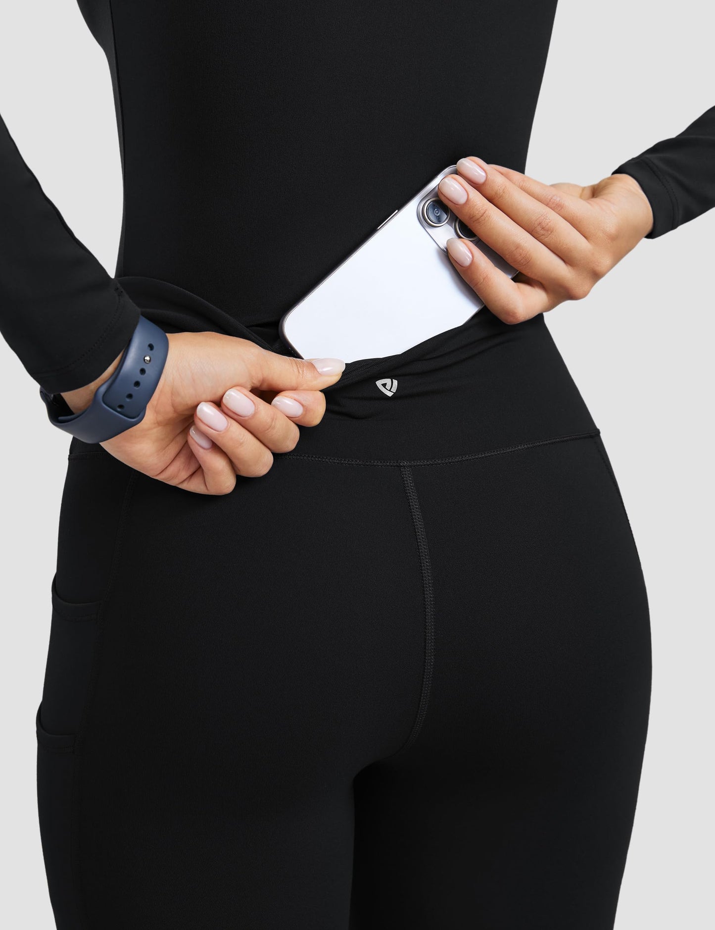 POPVIOLET Womens High Waisted Scrub Leggings 25" - 5 Pockets Drawstring Yoga Scrub Pants Medical Bottoms Stretch Soft Black Small