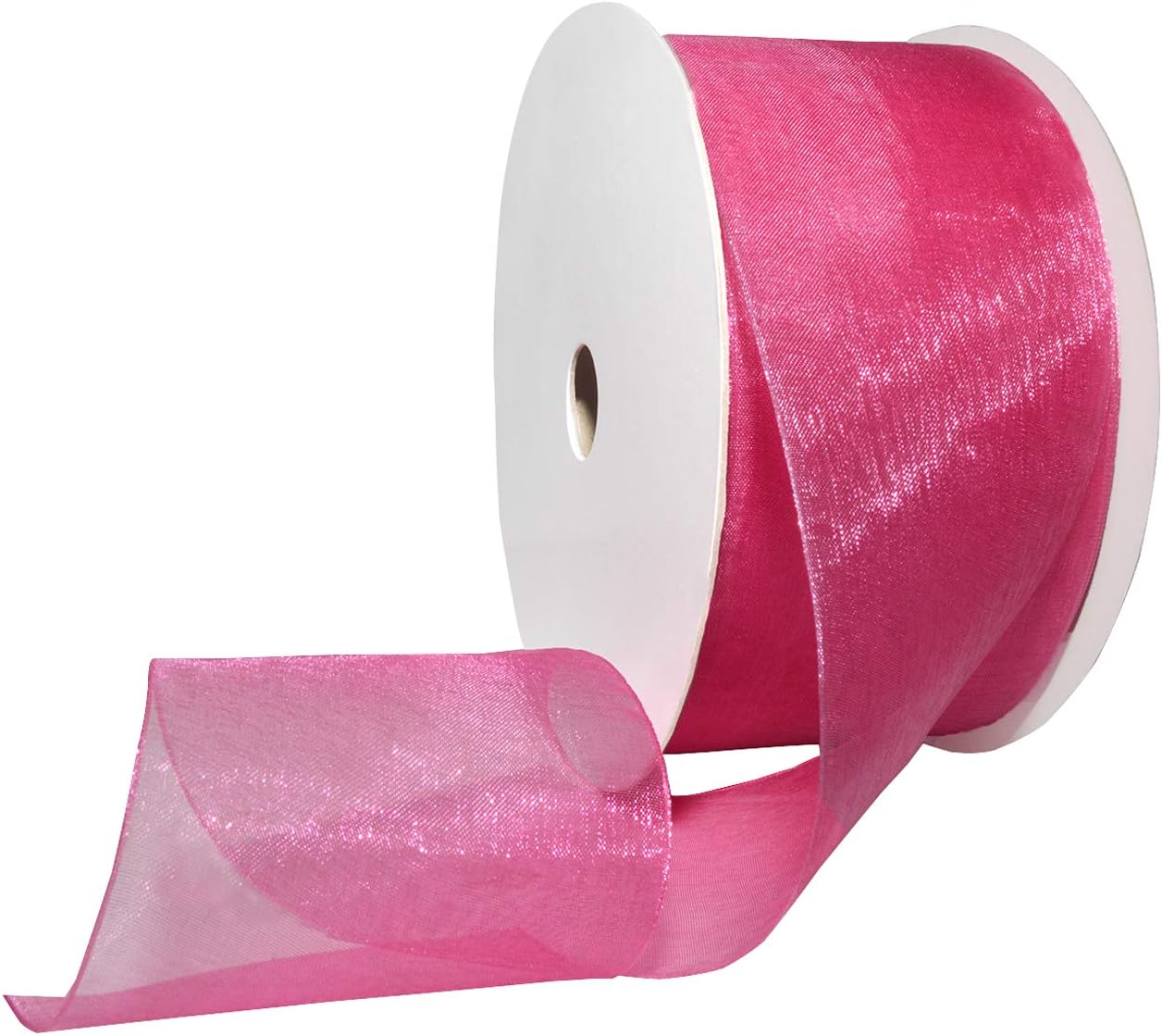 Red Organdy Nylon Ribbon - 5/8 Inch x 100 Yards | Morex 91803/100-609